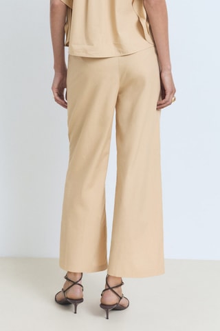 Pantalon droit 7/8 - Marron