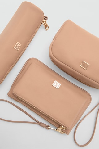 Trousse zippée logo - Beige