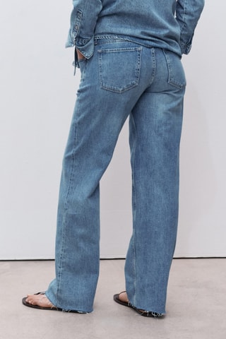 Jean de grossesse wideleg - Bleu