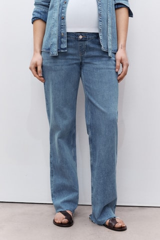Jean de grossesse wideleg - Bleu