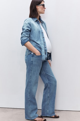 Jean de grossesse wideleg - Bleu