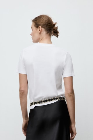 T-shirt coton manches courtes - Blanc