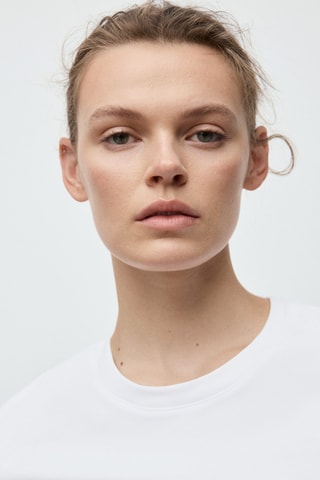 T-shirt coton manches courtes - Blanc