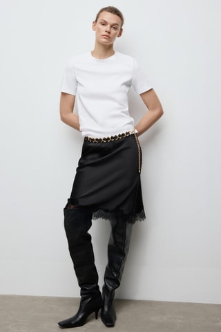 T-shirt coton manches courtes - Blanc