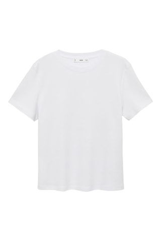 T-shirt coton manches courtes - Blanc