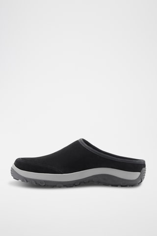 Sabots cuir semelle track - Noir