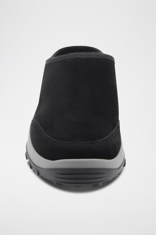 Sabots cuir semelle track - Noir