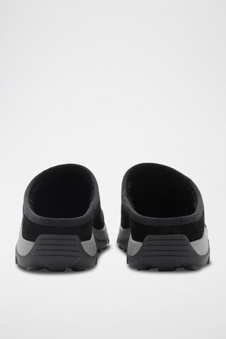 Sabots cuir semelle track - Noir