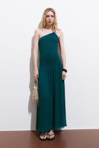 Maxi collier avec boules en résine combinées - Bleu de Prusse