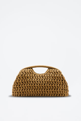 Pochette en fibre naturelle - Olive