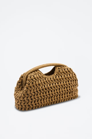 Pochette en fibre naturelle - Olive
