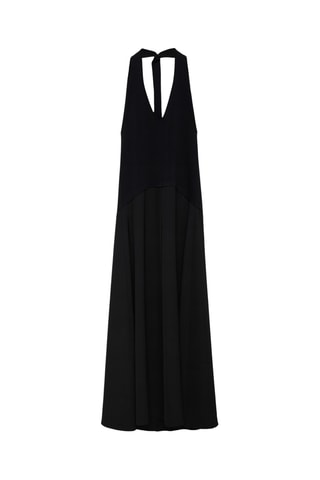 Robe combinée à emmanchures américaines - Noir