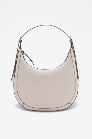 Sac porté épaule ovale - Blanc cassé