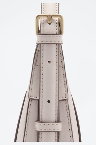 Sac porté épaule ovale - Blanc cassé