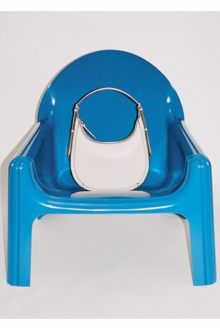 Sac porté épaule ovale - Blanc cassé