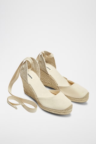 Espadrilles compensées - Ecru