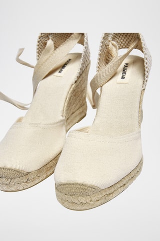 Espadrilles compensées - Ecru