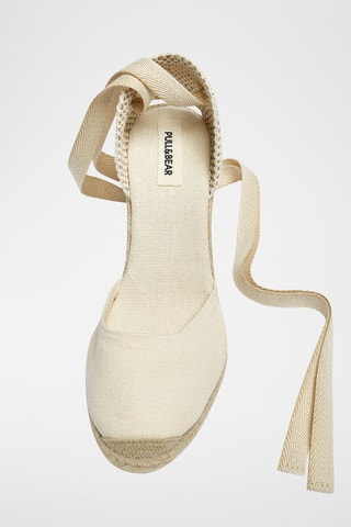 Espadrilles compensées - Ecru