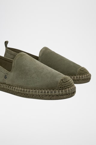 Espadrille en nubuck - Kaki