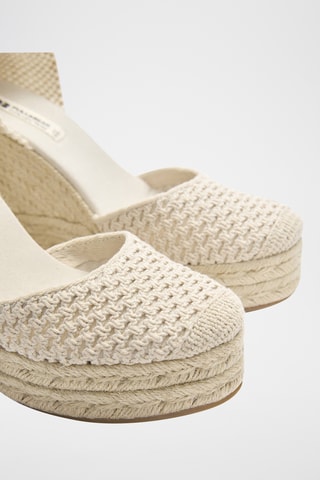 Espadrilles compensées - Ecru