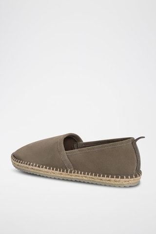 Espadrillas in pelle scamosciata - Taupe