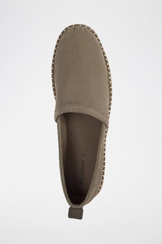 Espadrillas in pelle scamosciata - Taupe