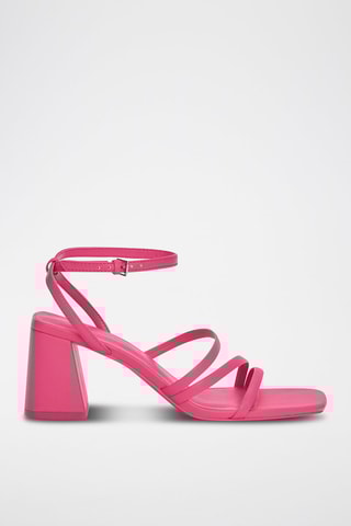Sandales à talons - Fuchsia
