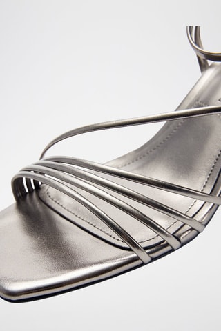 Sandales à talons - Argenté
