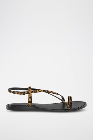 Sandales en cuir - Noir