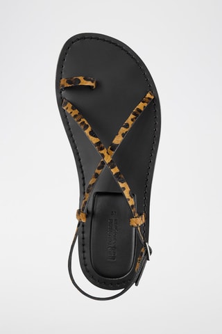 Sandales en cuir - Noir