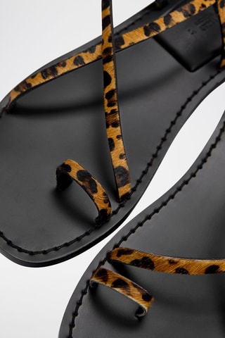 Sandales en cuir - Noir