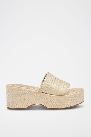 Sandales plateformes Beige