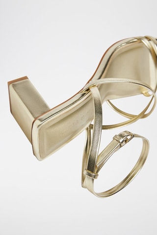 Sandales à talons - Doré