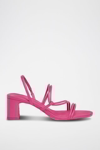 Sandales à talons - Fuchsia
