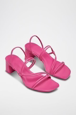 Sandales à talons - Fuchsia