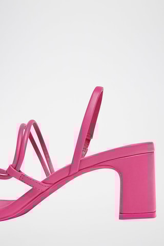 Sandales à talons - Fuchsia