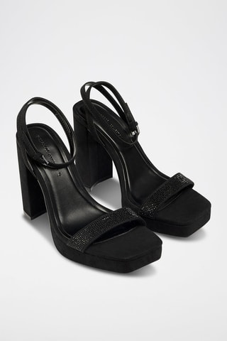 Sandales à talons - Noir
