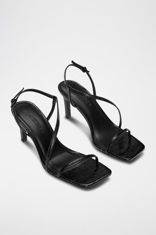 Sandales à talons - Noir