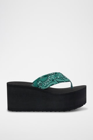 Sandales compensées - Noir