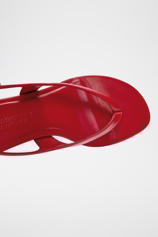 Sandales à talons - Rouge