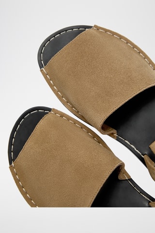 Sandales avarca en nubuck - Camel