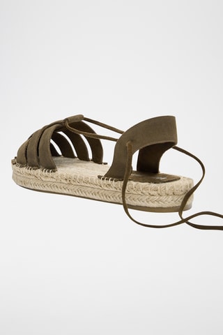 Sandales en nubuck - Kaki