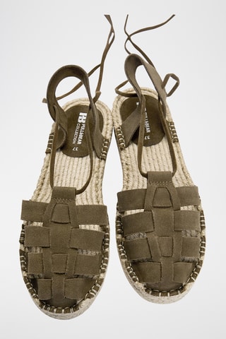 Sandales en nubuck - Kaki