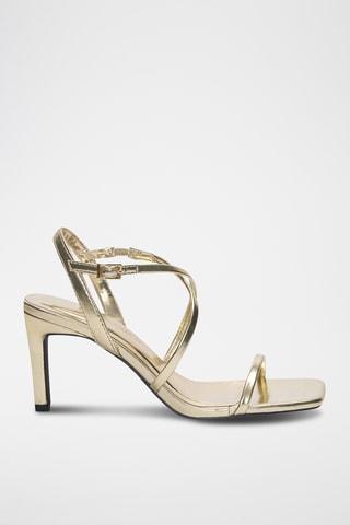 Sandales à talons - Doré