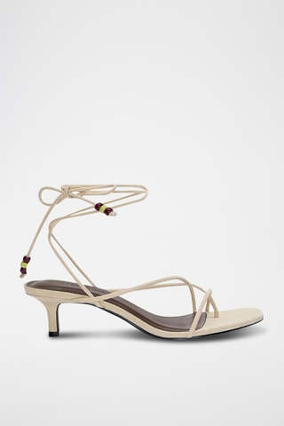 Sandales à talons - Ecru