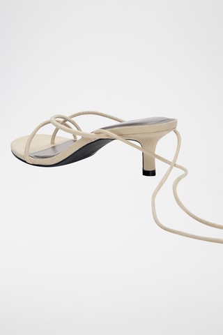 Sandales à talons - Ecru