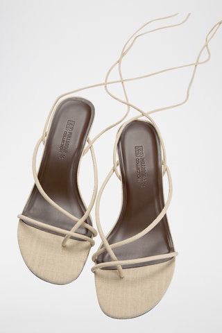 Sandales à talons - Ecru