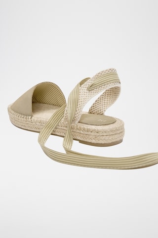 Spartiates en nubuck - Vert