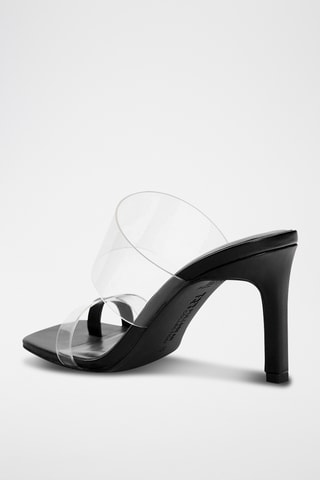 Sandales à talons - Noir et blanc