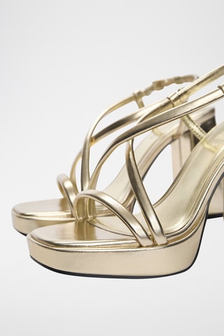 Sandales à talons - Doré